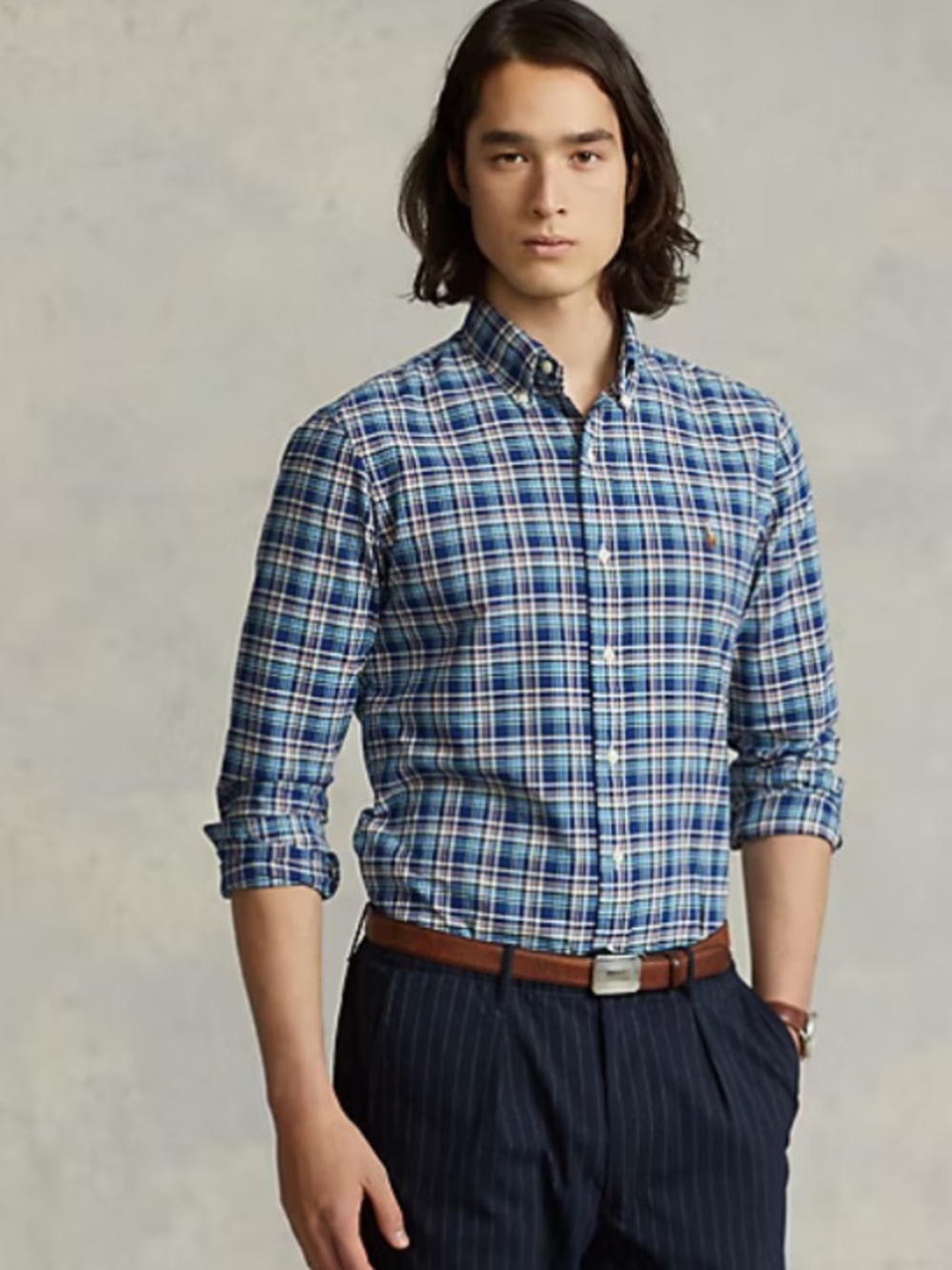 Polo Ralph Lauren Classic Fit Plaid Oxford Shirt